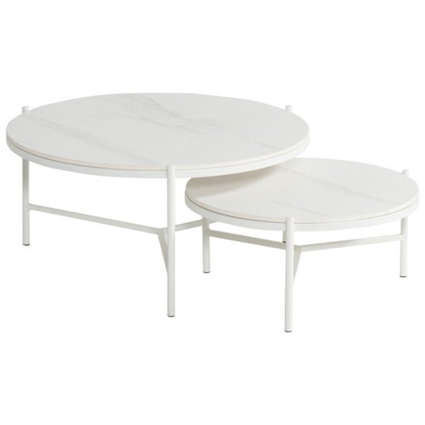 Carson koffietafel wit dia. 6 H 30 cm - Hartman