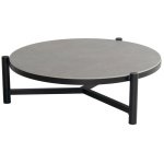 Carson koffietafel zwart dia. 126xH 38 cm - Hartman