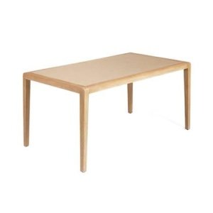 Kave Home - Betere tafel in beige polybeton en massief acaciahout 160