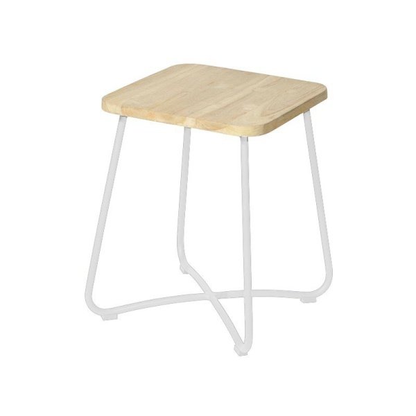 Liz side table 40x40x50 cm stonewhite - Max&Luuk