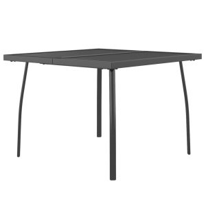 vidaXL Tuintafel 100x100x72 cm staalgaas antracietkleurig