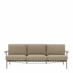 Muuto Settle Outdoor Sofa Taupe Frame / Taupe Stoffering