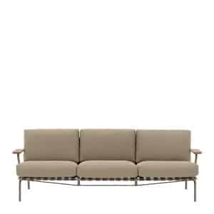 Muuto Settle Outdoor Sofa Taupe Frame / Taupe Stoffering