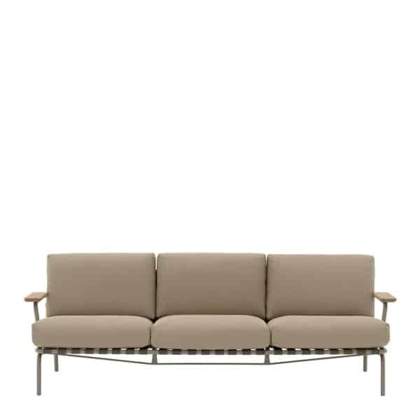 Muuto Settle Outdoor Sofa Taupe Frame / Taupe Stoffering