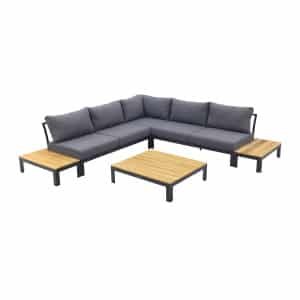 Avalounge loungeset - Aluminium/teakhout - 2-delig