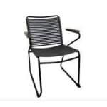 Antibes Tuinstoel Antraciet/Teak-look - Garden impressions