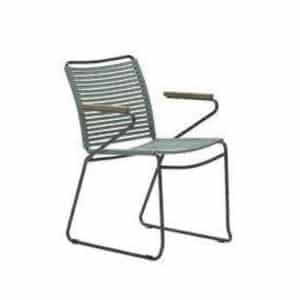 Antibes Tuinstoel Mosgroen/Teak-look - Garden impressions