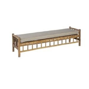 Bamboo Tennis Bench Taupe - Exotan