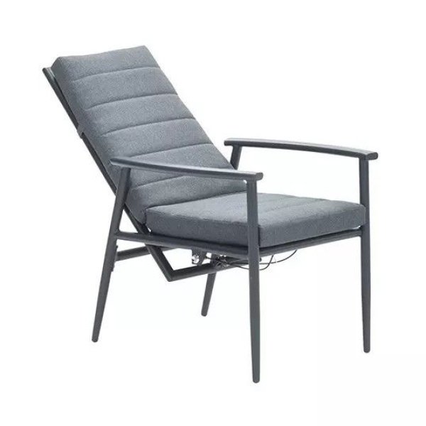 Biola Verstelbare Tuinstoel Grey - Garden impressions