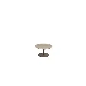 Boaz coffee table ceramic central leg terre 60 X 35cm