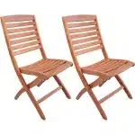 Capo houten tuinstoel set van 2 stuks