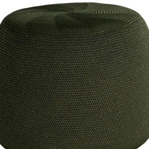 Crochette poef dia. 55 cm moss - Max luuk