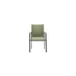 Dallas dining fauteuil carbon black/ moss green - Garden impressions