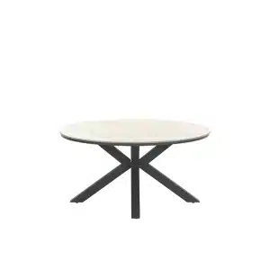 Edison tafel Ø148 cm zwart/teak