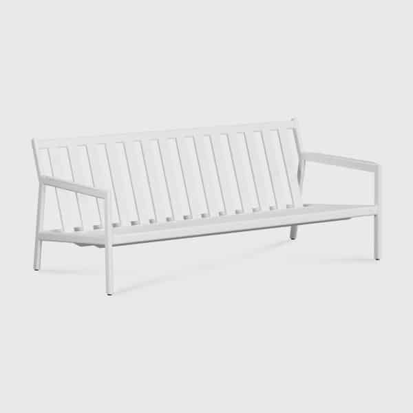 Ethnicraft 2-zits Tuinbank Jack Aluminium - Wit