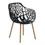 Fast Forest Armchair Iroko Legs Black