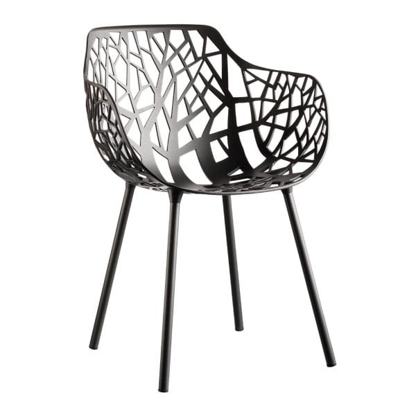 Fast Forest Armchair Metallic Grey