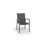 Foxx Stockable Chair Antraciet / Teak - Tierra outdoor