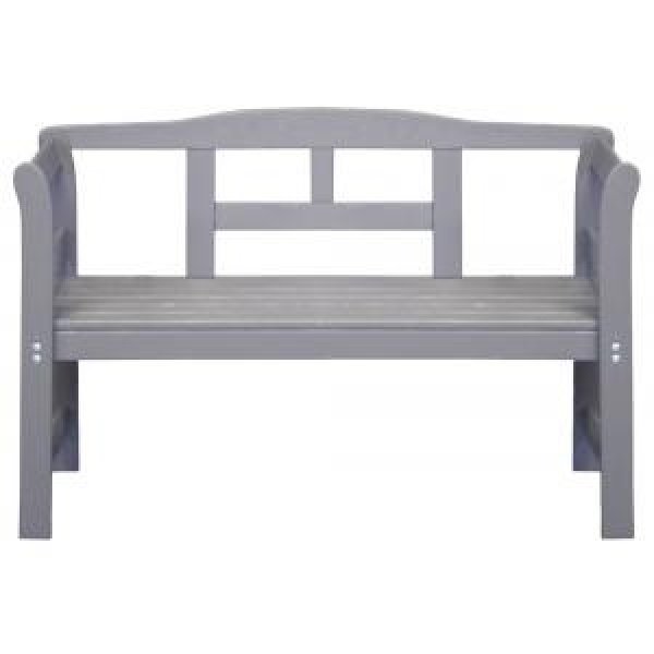 Friese 2-zits houten tuinbank grijs