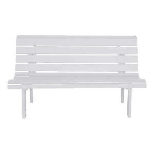 Granny 2-zits houten tuinbank wit