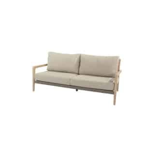 Julia 3-zits lounge bank brushed teak incl. 4 kussens 4SO - 4so