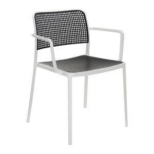 Kartell Audrey Armstoel - Wit/zwart