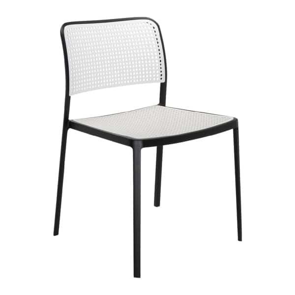 Kartell Audrey Stoel - Zwart/wit