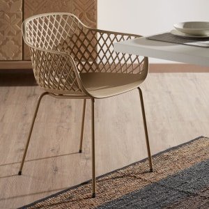 Kave Home Eetkamerstoel 'Quinn', kleur Beige