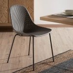 Kave Home Tuin / Eetkamerstoel 'Quinby', kleur Grijs