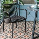 Kave Home Tuinstoel 'Isabellini', kleur Zwart
