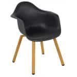 Montreux kunststof tuinstoel zwart