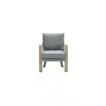 Morgana dining fauteuil VW vint.teak/c.black/mystic gr - Garden impressions