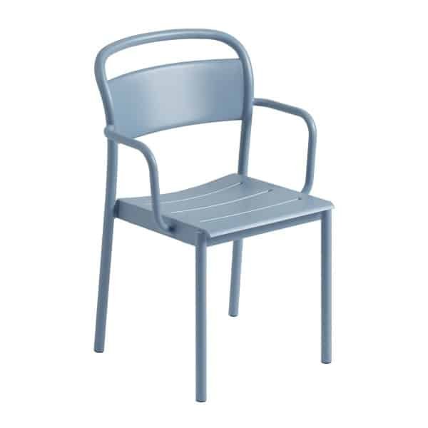 Muuto Linear Steel Armstoel - Pale Blue