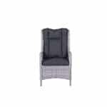 Osborne verstelbare fauteuil cloudy grey H dia. 5mm/reflex black - Garden impressions