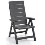 Standen tuinstoel Brasilia antraciet (2 stuks)
