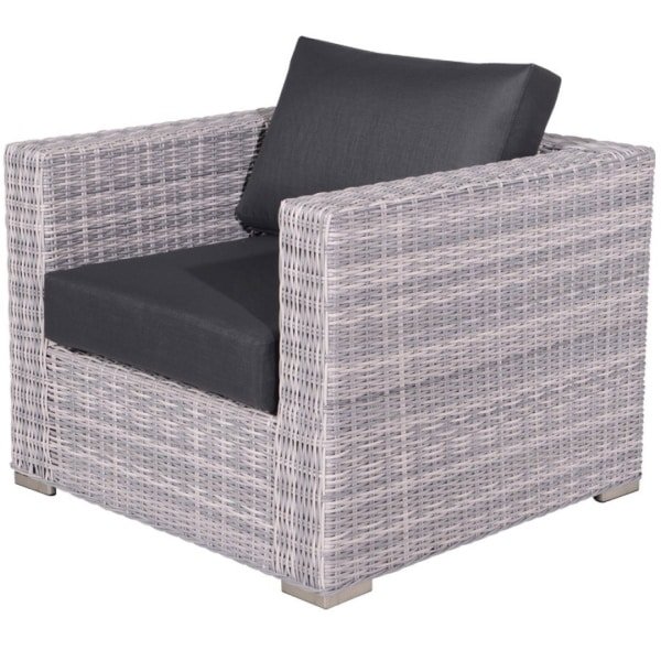 Tennessee lounge fauteuil cloudy Grijs - Garden impressions