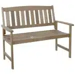 Tuinbank 2-persoons houten tuinbank teaklook