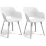 Tuinstoel Akola wit set van 2