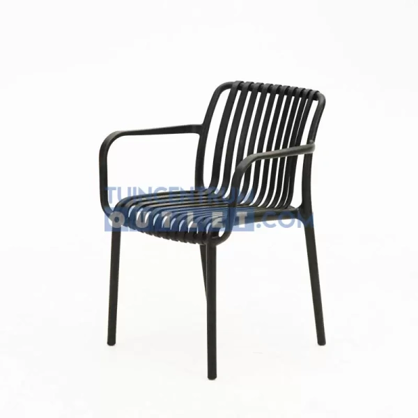 Tuinstoel Porto B-03 Zwart stapelbaar Vita