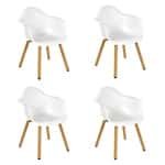 Tuinstoel montreux wit 4 st - Lesli living