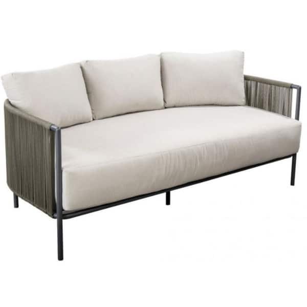 Umi sofa 3 seater alu dark grey/rope green - Yoi