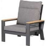 Valerie loungestoel antraciet - Exotan