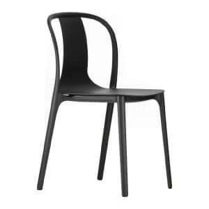 Vitra Belleville Stoel Kunststof Deep Black