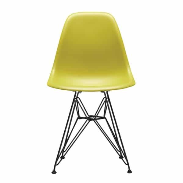 Vitra DSR Stoel Zwart / Mosterd