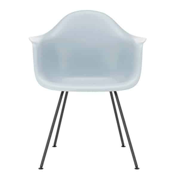 Vitra Eames DAX Armstoel Zwart Onderstel IJsgrijs