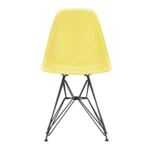 Vitra Eames Plastic Chair DSR Stoel Zwart - Citron Yellow