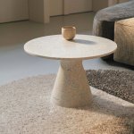 Zuiver Ronde Salontafel Victoria Terrazzo, 50cm - Wit