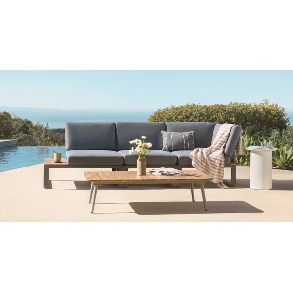 Albufeira modulaire loungeset hoekopstelling - Alu antraciet