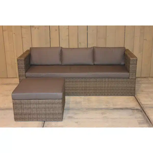 Bari loungeset natural kobo grey - Eurofleur aanbieding