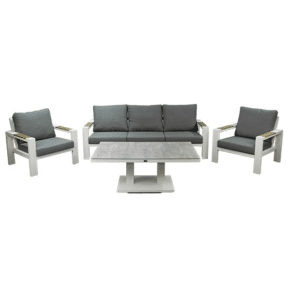Benton Sofa Loungeset Wit - Buitengewoon de boet